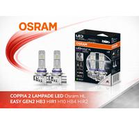 COPPIA 2 LAMPADE LED HB3 HIR1 H10 HB4 HIR2 Osram HL EASY GEN2 9005DWESY2-2HB