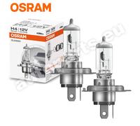 Coppia 2 Lampade Osram H4 Classic Alogene Ricambio compatibile per Auto 12V 55W