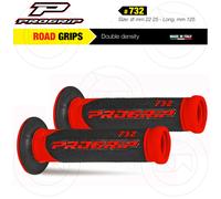 PROGRIP 732 Doppio Densità Strada Maniglie IN Gomma Nero/Rosso