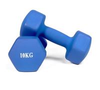 COPPIA 2 MANUBRI PESI DA PALESTRA MANUBRIO PESETTI PER FITNESS BILANCIERE 10.0KG