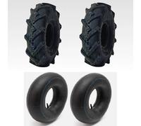 Coppia 2 Pneumatici 15X6.00-6 6PR + Camere Trattorino Tosaerba Agricoltura