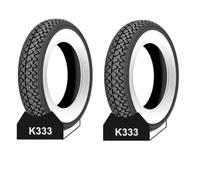 COPPIA 2 PNEUMATICI 3.50-10 51J TT GOMME PER PIAGGIO VESPA PX 150 KENDA