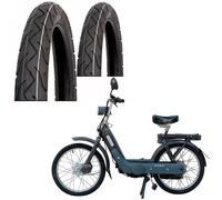 COPPIA 2 Pneumatici VEERUBBER VRM099 2.00 17 38J per Ciclomotori d'epoca 2-17