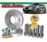 coppia 2 pz DISTANZIALI DA 20 MM+ Bulloni specifici x ALFA ROMEO GIULIETTA tutte