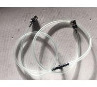 Coppia 2 Spruzzini Tergivetro metallo cromato e tubo + raccordo FIAT 500 F L R