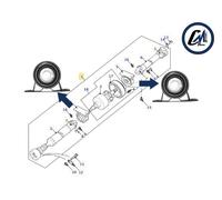 COPPIA / 2 SUPPORTI ALBERO TRASMISSIONE LAND ROVER FREELANDER 1 PRIMA SERIE