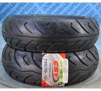 Coppia 2pz pneumatico per scooter 120/70/12 + 130/70/12 CST C922 DOT23 gomme SC