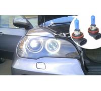 Coppia 35W H8 7500K Xenon Halo Angel Eye Bulbs Per BMW 1 Series E8X 2007-13
