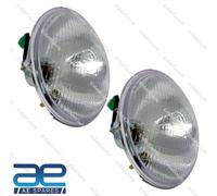 Coppia 7 " Faro Fascio + Parcheggio Portalampada Lucas Replica Per Enfield Gec