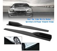 Coppia 86Cm Paraurti Laterali Verde Lucido Divisori Diffusore Winglet Ali ZF