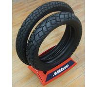 Coppia 90/90-21 54S e 130/80-17 65S Mitas MC24 M+S + camere MiTAS