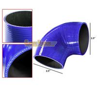 Coppia Adattatore A Gomito In Silicone 2.5" BLU Per Jeep/Land Rover