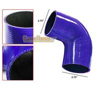 Coppia Adattatore A Gomito In Silicone 2.75" Blu Per Saturn/Subaru