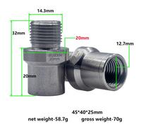 Coppia adattatori bici di qualità in argento adatti a pedivelle e pedali misure