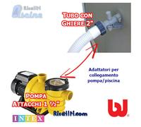 COPPIA ADATTATORI DA FILTRO GRE/FASATECH A TUBO INTEX/BESTWAY 38