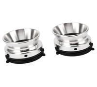 Coppia adattatori mozzo argento for Studer for ReVox for Teac for ponti, avvolgitore universale in lega di alluminio ABS da 10 pollici con chiusura di precisione