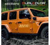 COPPIA ADESIVI PICKUP RANGER RAPTOR CON GRAFFI FUORISTRADA 4X4 0418