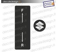 coppia adesivi plastificati manetta fuoribordo suzuki barca stickers