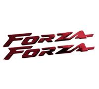Coppia Adesivi Stickers 3D Rosso Red per Forza 125 350 750