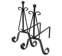 Coppia Alari Mod. Perugia 627A In Acciaio Verniciato