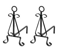Coppia Alari Poggia Legna Mod. Con Anello 1085