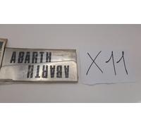 Coppia alette flap deflettori spazzole tergicristallo Fiat Lancia scritta Abarth