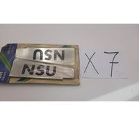 Coppia alette flap deflettori spazzole tergicristallo NSU Prinz con scritta NSU.