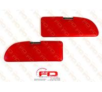 COPPIA ALETTE PANTINE PARASOLE FIAT 500 F L R EPOCA ROSSE