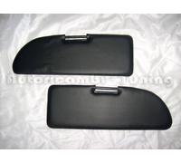 Coppia Alette Pantine Parasole Nere per FIAT 500 F L R Epoca