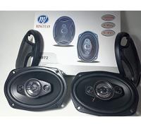 COPPIA ALTOPARLANTI OVALI AUTO 4 VIE 16 X 24 Cm 1000 Watt MAX