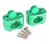 Coppia Alzamanubri 28mm per Mini per moto Robusti Coppia Alzamanubri(Green) | Lega alluminio robusta, colore vibrante, protezione anticorrosione, ideale per enduro