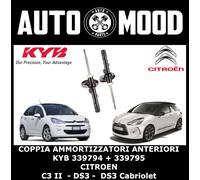 COPPIA AMMORTIZZATORI ANTERIORI KYB PER CITROEN C3 II DS3 DS3 Cabriolet DS DS3
