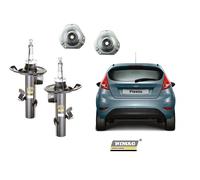 COPPIA AMMORTIZZATORI ANTERIORI + SUPPORTI PER FORD FIESTA VI 6