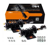 2x Montante Completo a Gas Anteriore per Fiat Linea 2007-> 1.3D MULTIJET, 1.4 8V