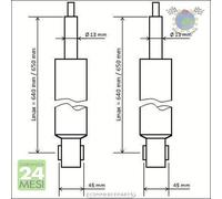 Coppia ammortizzatori Kyb Excel-G Posteriore per AUDI A3 SEAT LEON SKODA OCTAVIA