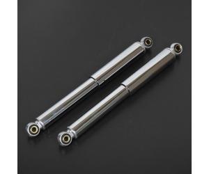 coppia ammortizzatori posteriori lisci per ciclomotore peugeot 103 chrome 320mm