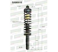 COPPIA AMMORTIZZATORI SOSPENSIONI ANTERIORI LIGIER JS 50 F1 505 dal 2009 al 2012