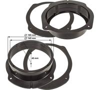 Coppia Anelli Adattatori Casse Altoparlanti Anteriori Lancia Delta 2008-2014