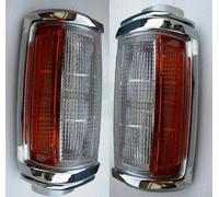Coppia Angolari Anteriori Cromati Mitsubishi L200 P/U UTE 2WD 4WD Mod 1987 92...