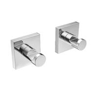 Coppia appendiabiti da parete hotel maison top line m30 cromo