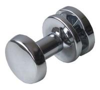 Coppia appendini con attacco universale, cromato. 30mm