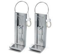Coppia apri porta a pedale in acciaio inox per maniglia, NoHander N-1011 Assa Ab