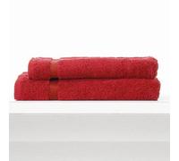 Coppia asciugamani viso+ospite COGAL RANGER 650 Rosso