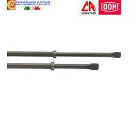 Coppia Aste Verticali Telescopiche Diritte Serratura DOM CR90 estensione 128 cm