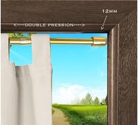 Coppia Astine Per Tende Con Molla a DOPPIA Pressione Bastone per Vetri Finestre