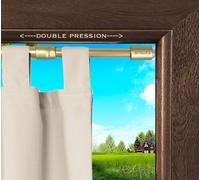 Coppia Astine Per Tende Con Molla a DOPPIA Pressione Bastone per Vetri Finestre