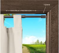 Coppia Astine Per Tende Con Molla a DOPPIA Pressione Bastone per Vetri Finestre