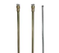 Coppia ASTINE Tex Ottone A Molla Pressione Regolabili per Tenda A Vetro - Cm. 50-60