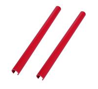 Coppia Auto Anteriore Griglia Rifilare Strisce Coperchio Rosso 0,94" OD