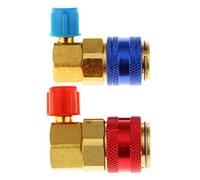 Coppia Auto Aria Condizionata AC R134a High&Low Side Quick Coupler Adapter HVAC